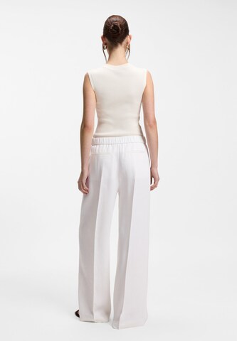 Loosefit Pantalon 'Tiana' BOSS en blanc