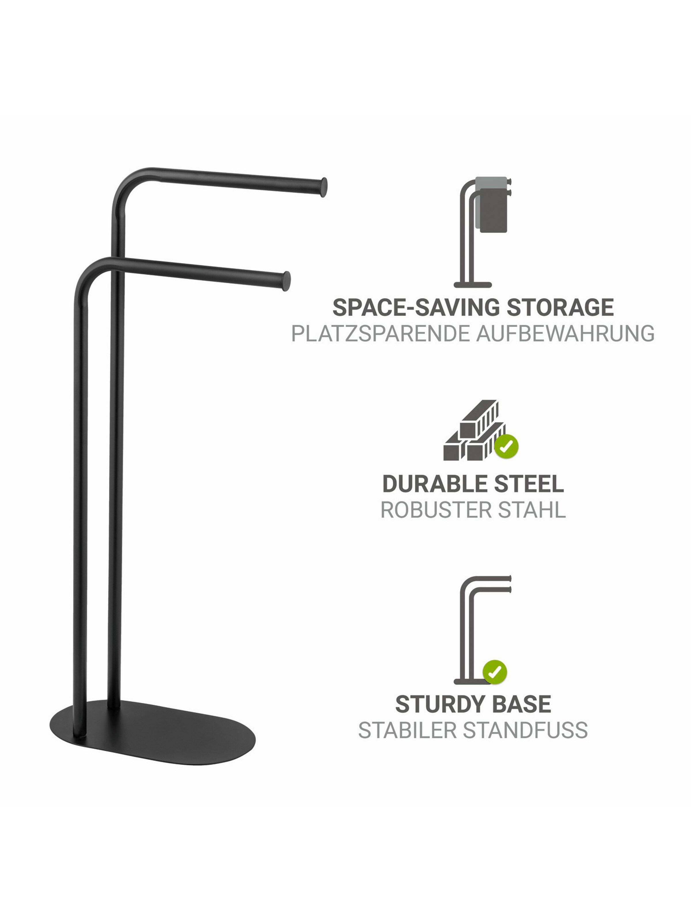 Wenko Shower Accessories 'Levante' in Black