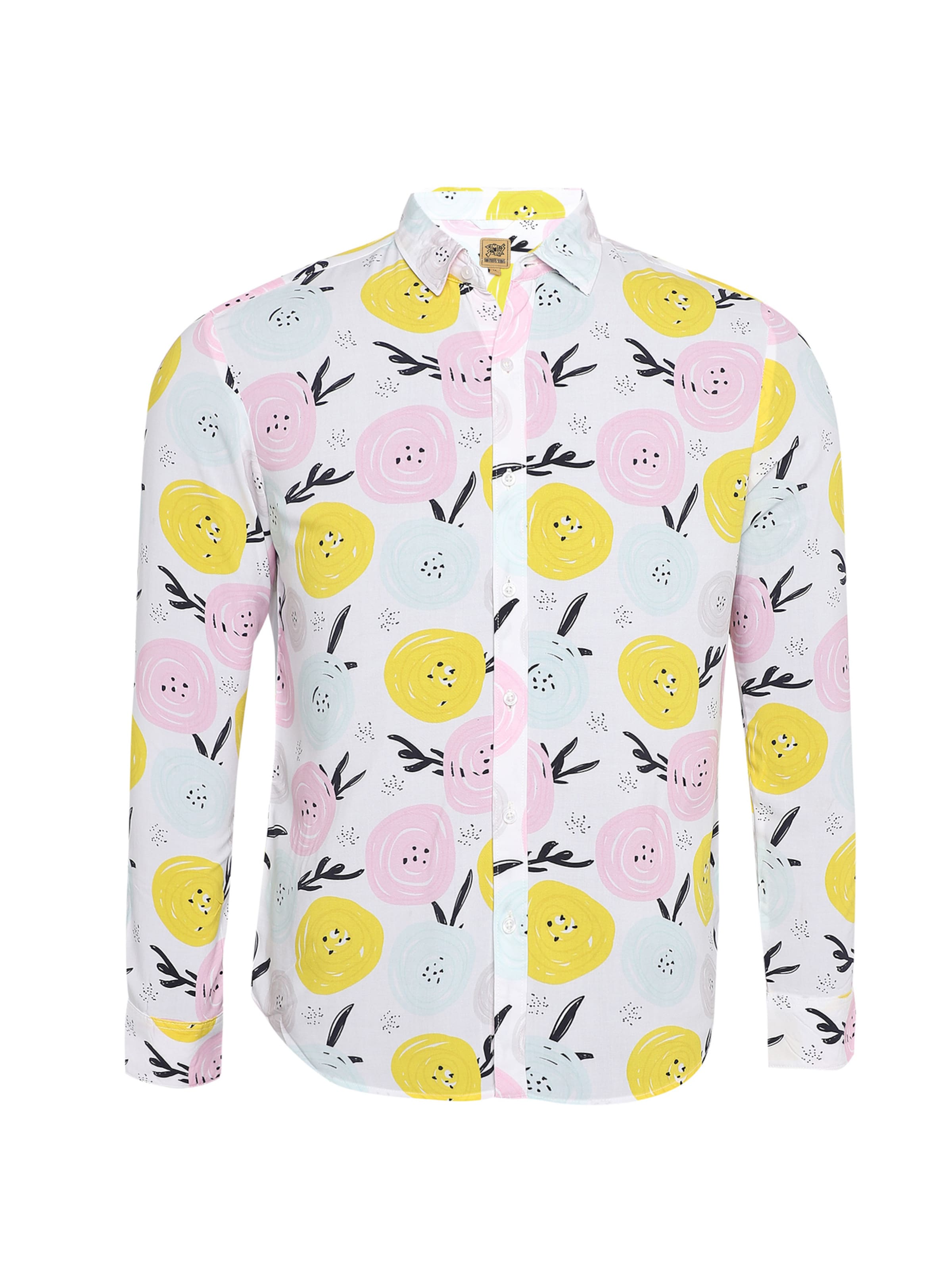 Campus Sutra Regular Fit Hemd ' Grayson ' in Mischfarben: Vorderseite