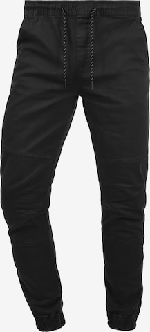 !Solid Regular Chino Pants 'Henako' in Black: front