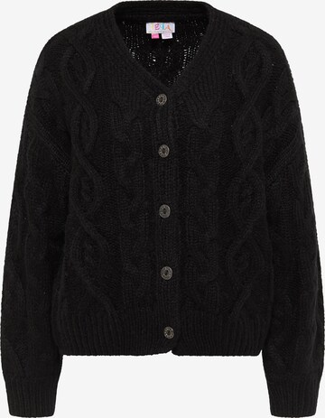 IZIA Oversized Cardigan in Black: front