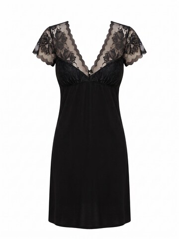 Donna Negligee 'Roxana' in Black: front