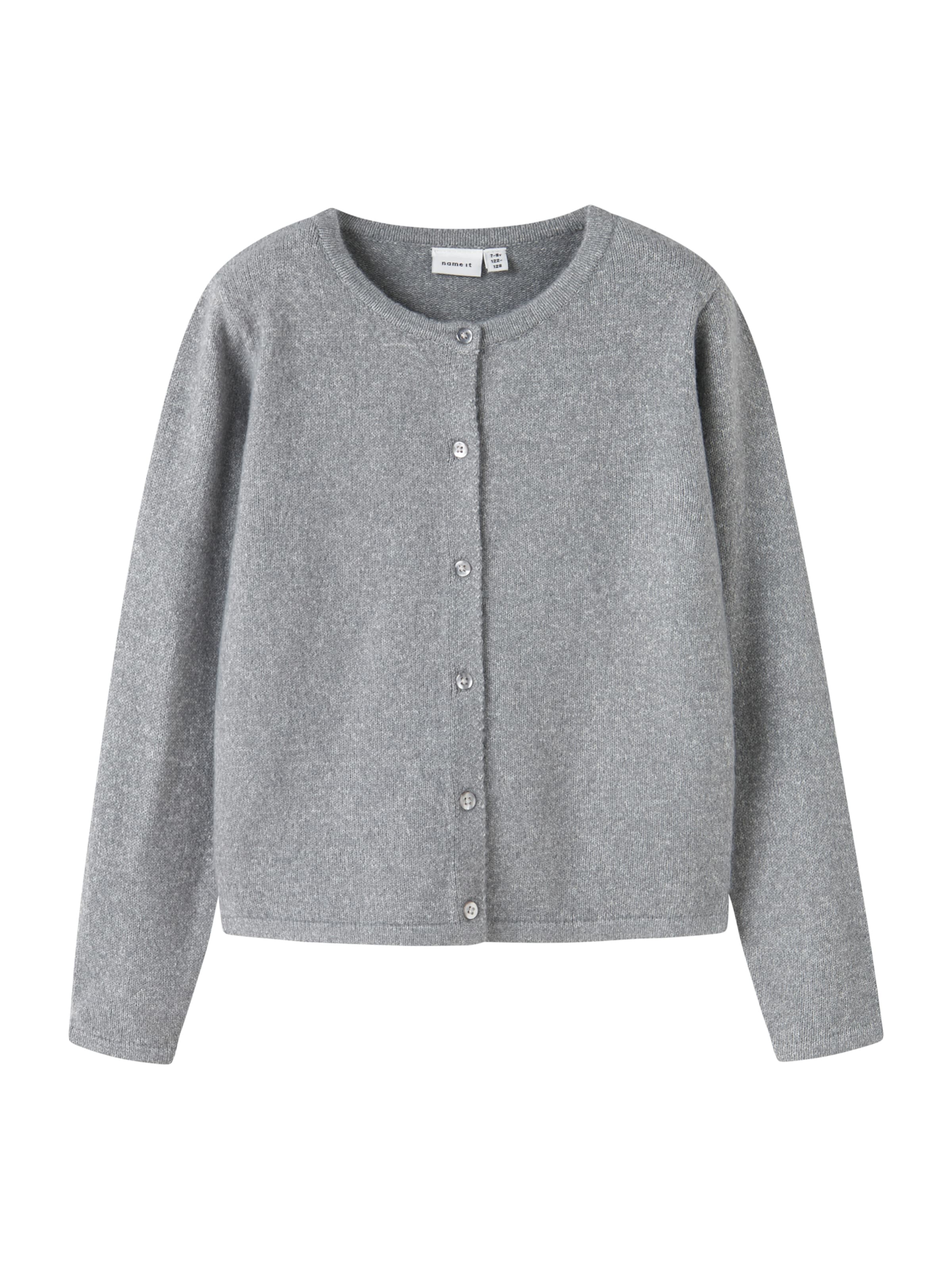NAME IT Kardigan 'NKFSALUNA' – šedá: přední strana