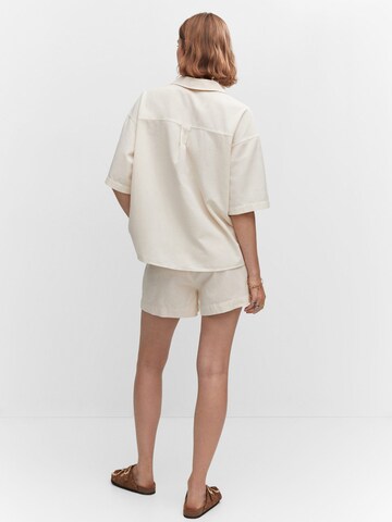 MANGO Blouse 'Lina' in Beige