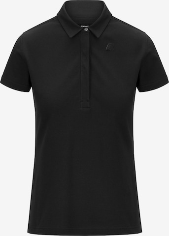 K-Way T-shirt 'K-WAY AMDEA PIQUE SLIM T-Shirt e Polo' i svart: framsida