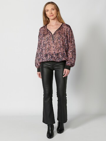 KOROSHI Blouse in Zwart