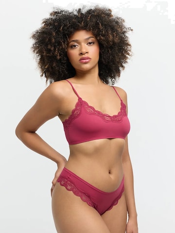 cfabBustier Grudnjak 'Lace Bralette' - roza boja