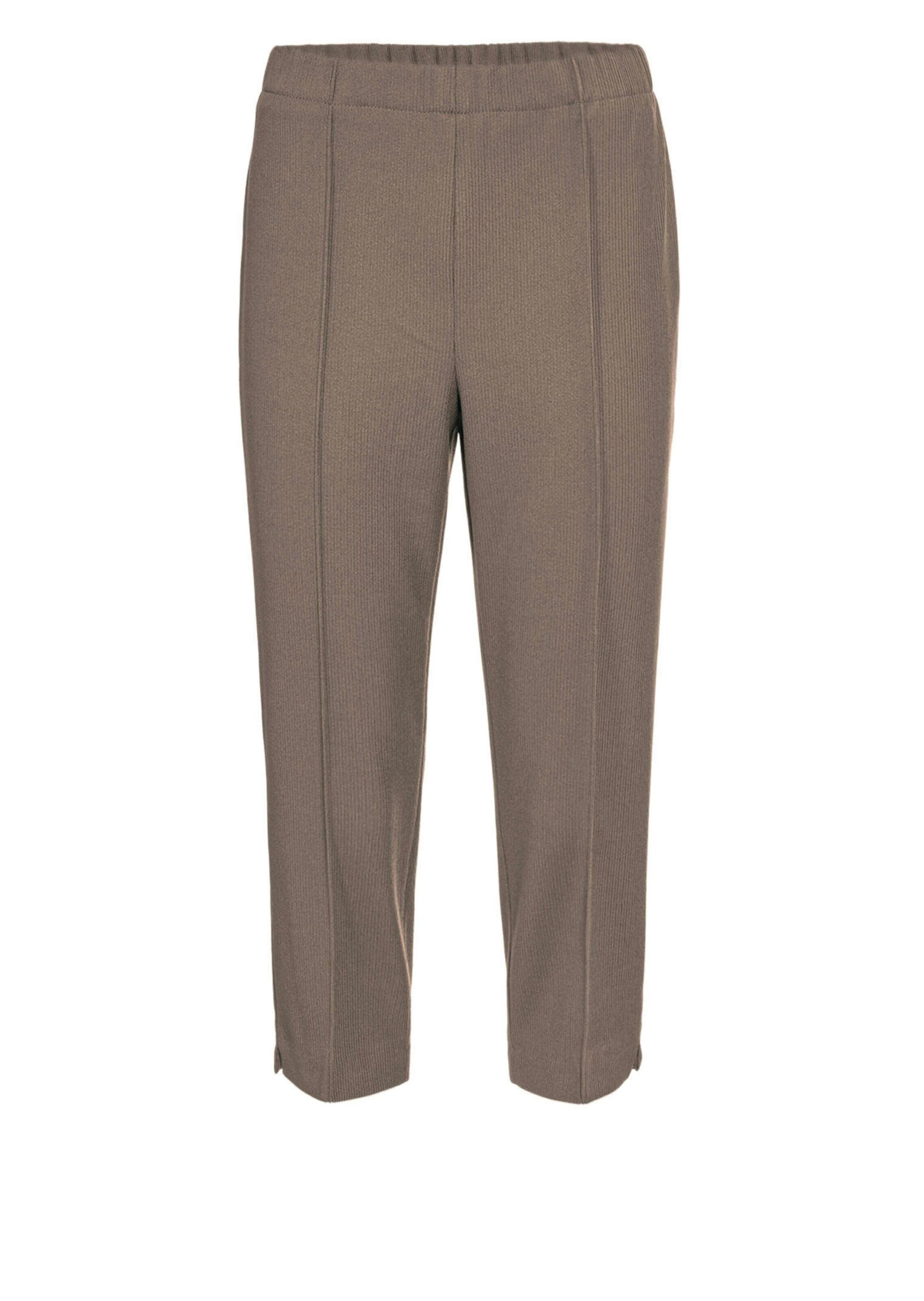 Goldner Bügelfaltenhose in Beige: Vorderseite