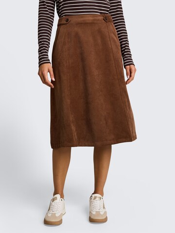 TOM TAILOR Skirt in Brown