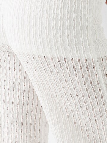 Bershka Regular Trousers in White