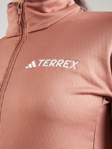 ADIDAS TERREX Funktionsfleecejacka 'XPR' i röd