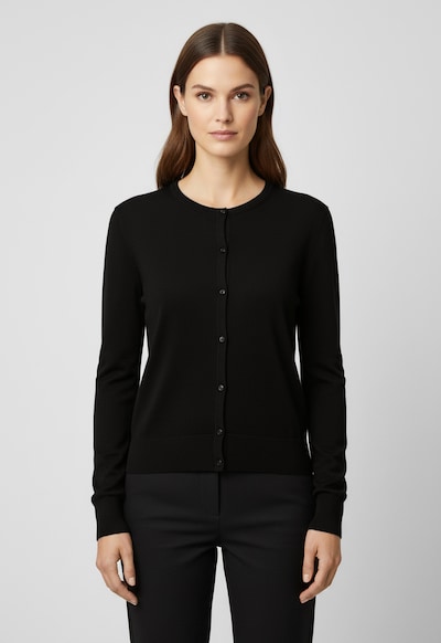 BOSS Orange Strickjacke in schwarz, Produktansicht