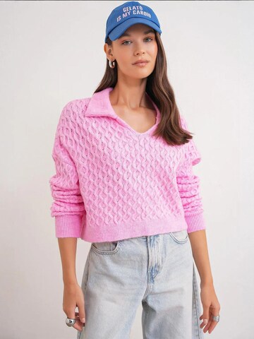 Pullover di MixRay in rosa: frontale
