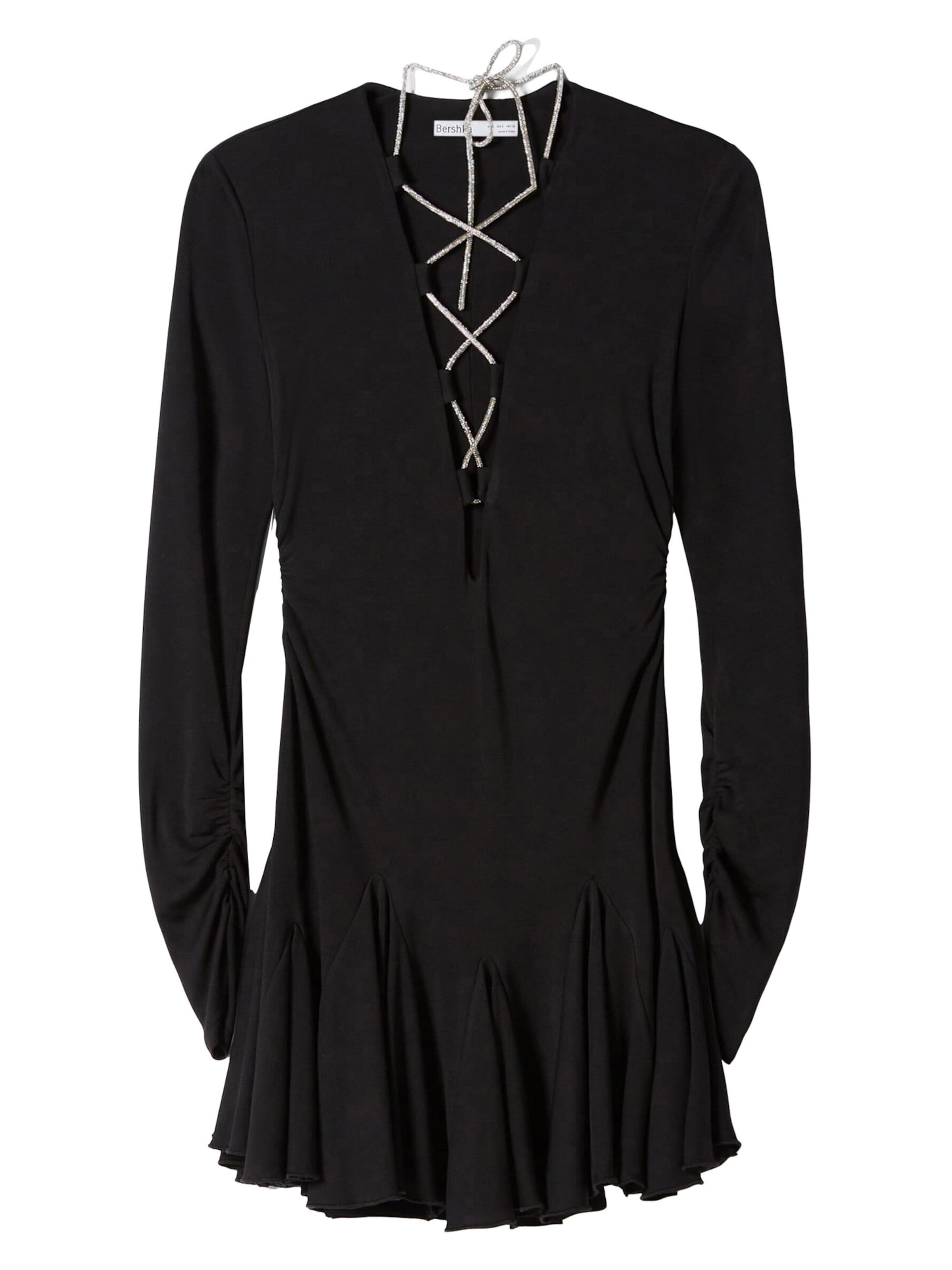 Bershka Sukienka w kolorze czarny: przód