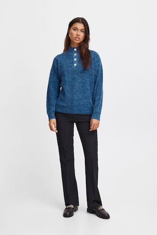 ICHI Sweter 'Novo' w kolorze niebieski