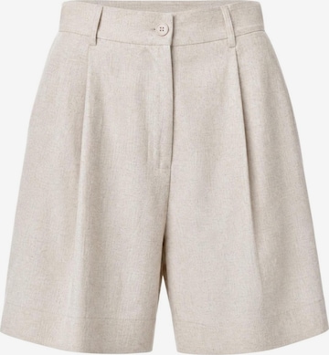 Tailleur 'Shorts Viscosa Lino Pieghe 25009' di I AM in beige: frontale