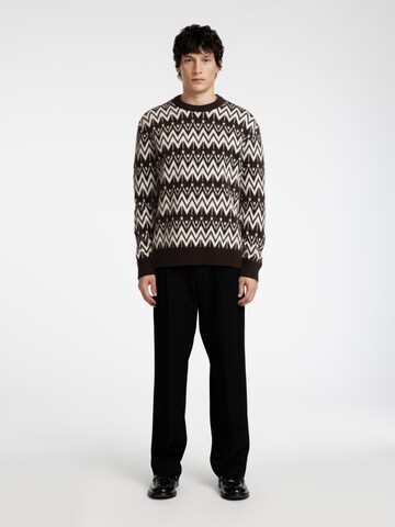 Pull-over 'SLHPine' SELECTED HOMME en marron