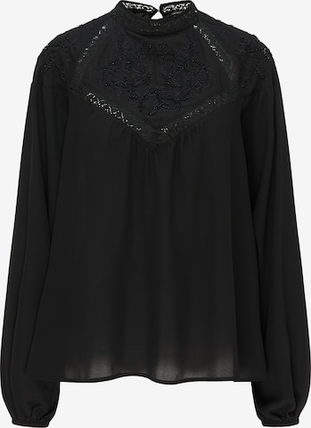 DreiMaster Vintage Blouse in Black: front