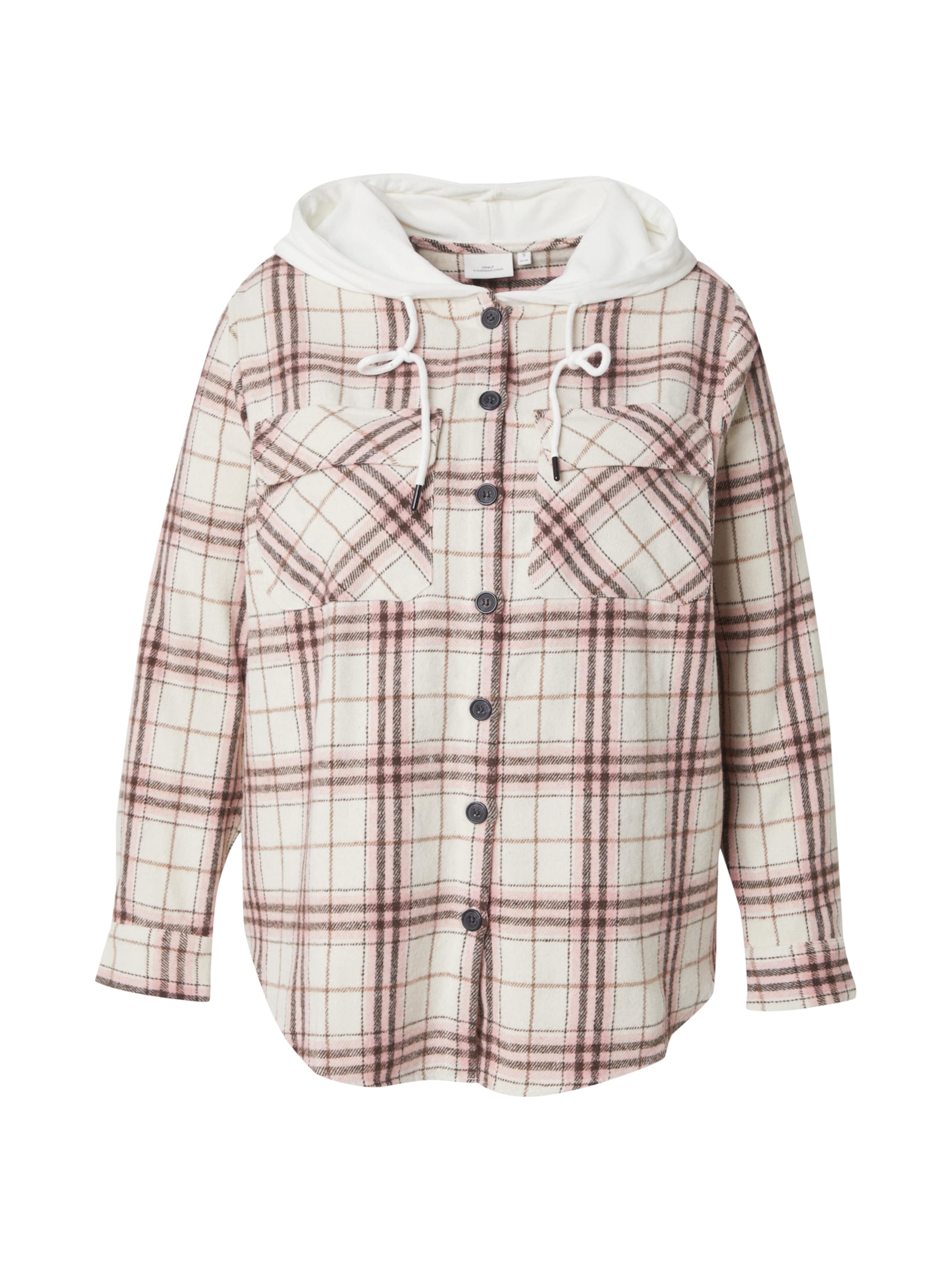 ONLY Carmakoma Between-Season Jacket 'CARSLOPE' in White: front