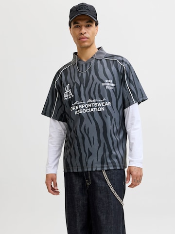 JACK & JONES Poloshirt in Schwarz: Vorderseite