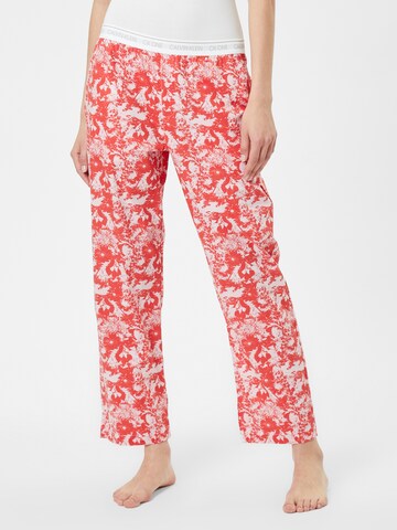 Regular Pantalon de pyjama Calvin Klein Underwear en rouge : devant