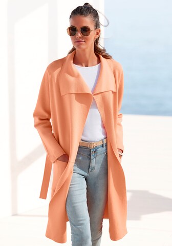 Manteau mi-saison LASCANA en orange : devant