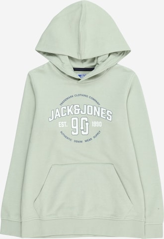 Jack & Jones Junior Sweatshirt 'MINDS' in Grün: predná strana