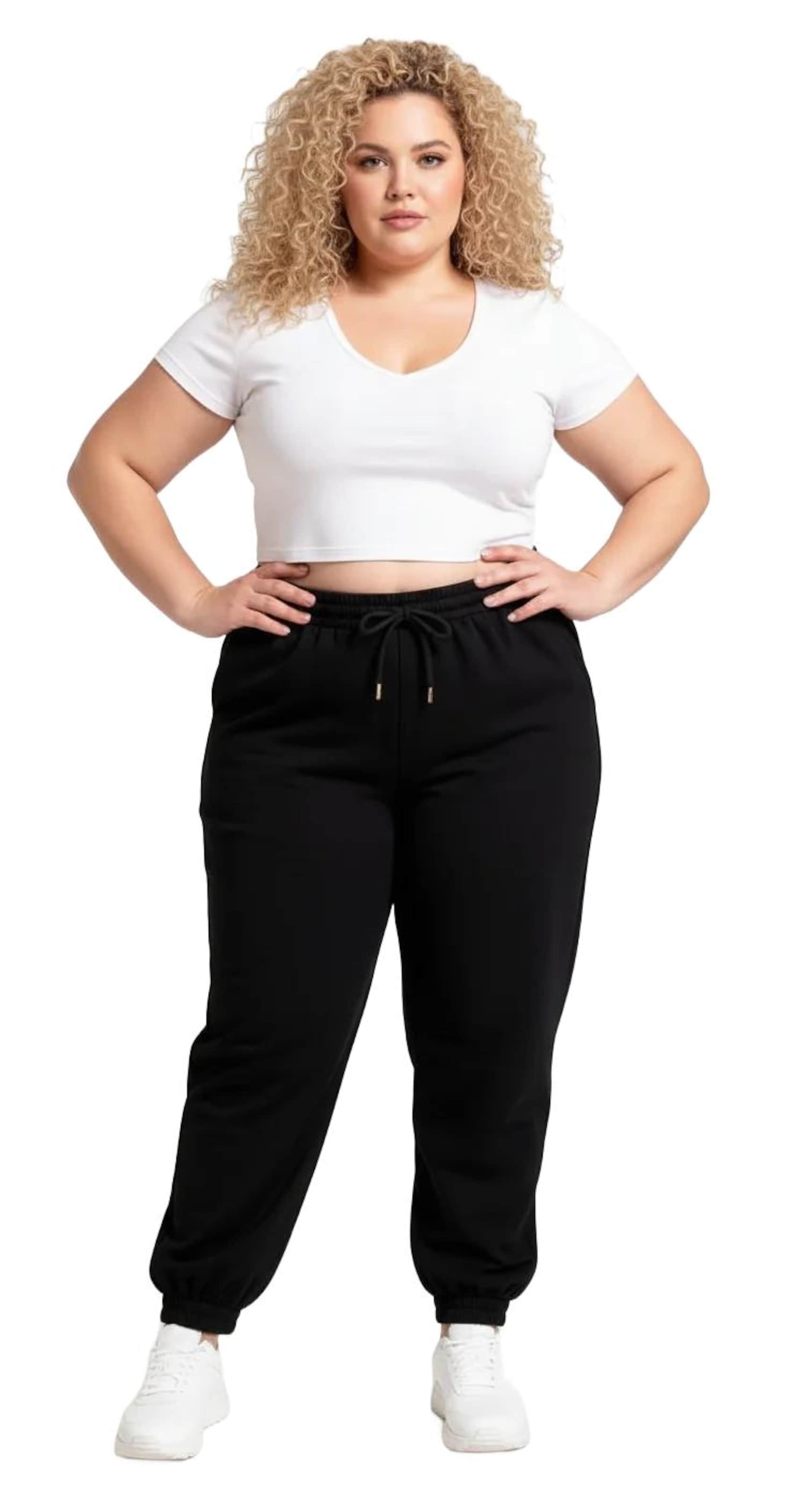Effilé Pantalon Shape Of You en noir