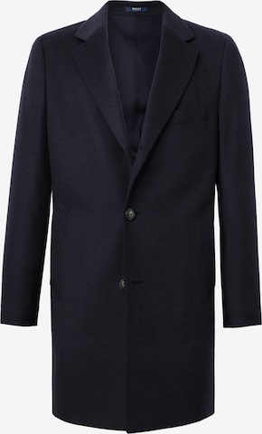 Boggi Milano Between-seasons coat in Blue: front