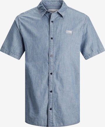 JACK & JONES Regular fit Button Up Shirt 'Portland' in Blue: front