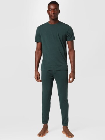 Abercrombie & Fitch Long Pajamas in Green: front