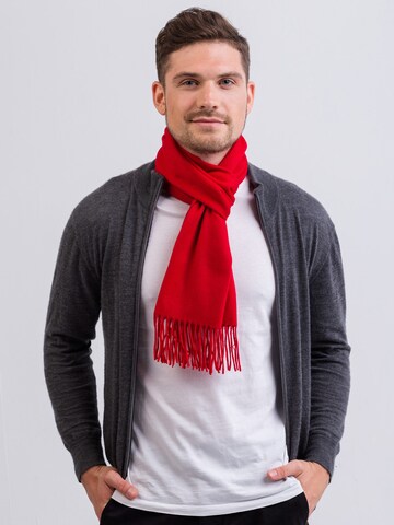 Écharpe CASH-MERE.CH en rouge : devant
