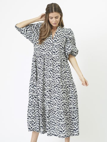 Robe 'Atzi' co'couture en noir : devant
