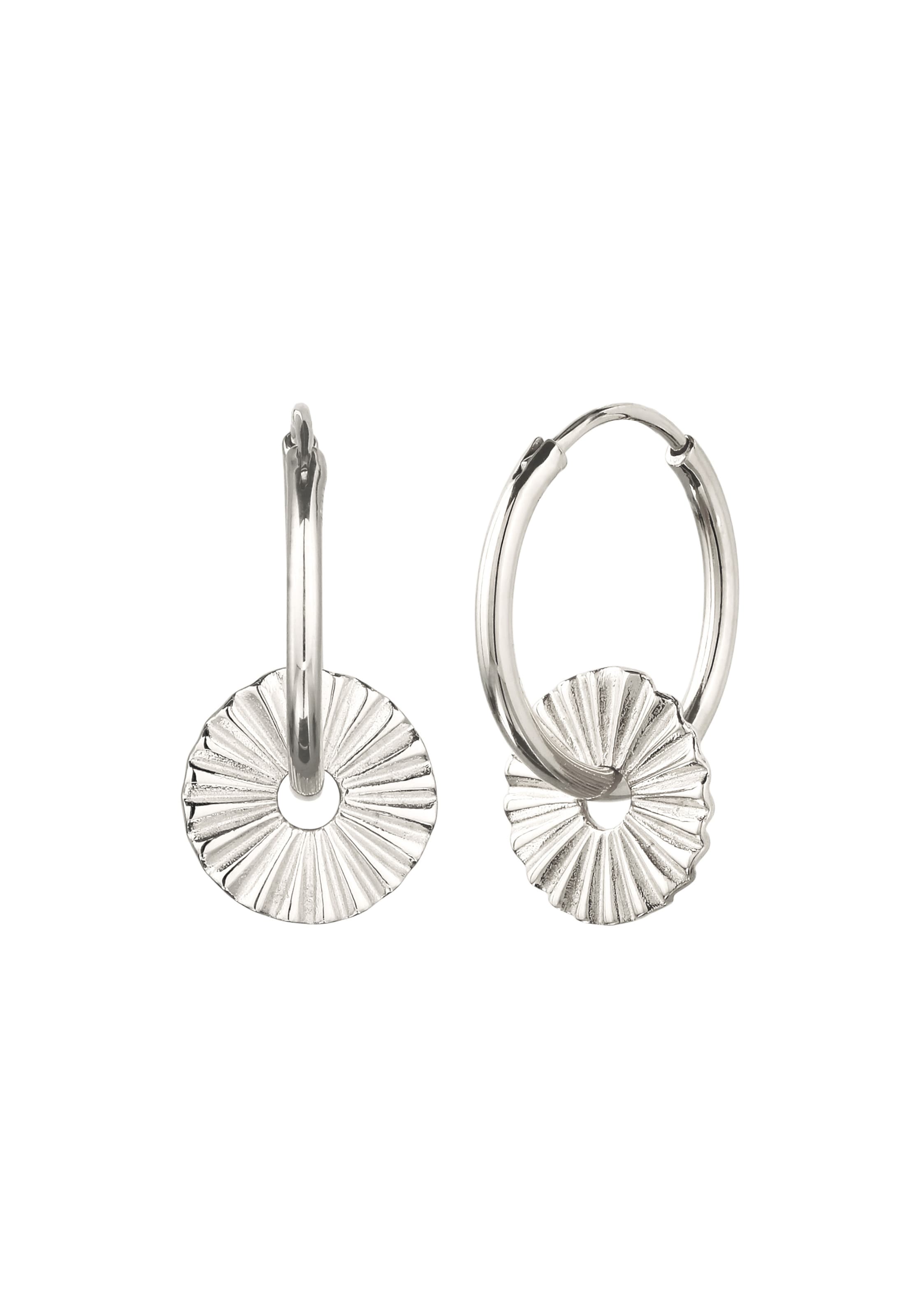 Boucles d'oreilles ELLI en argent : devant