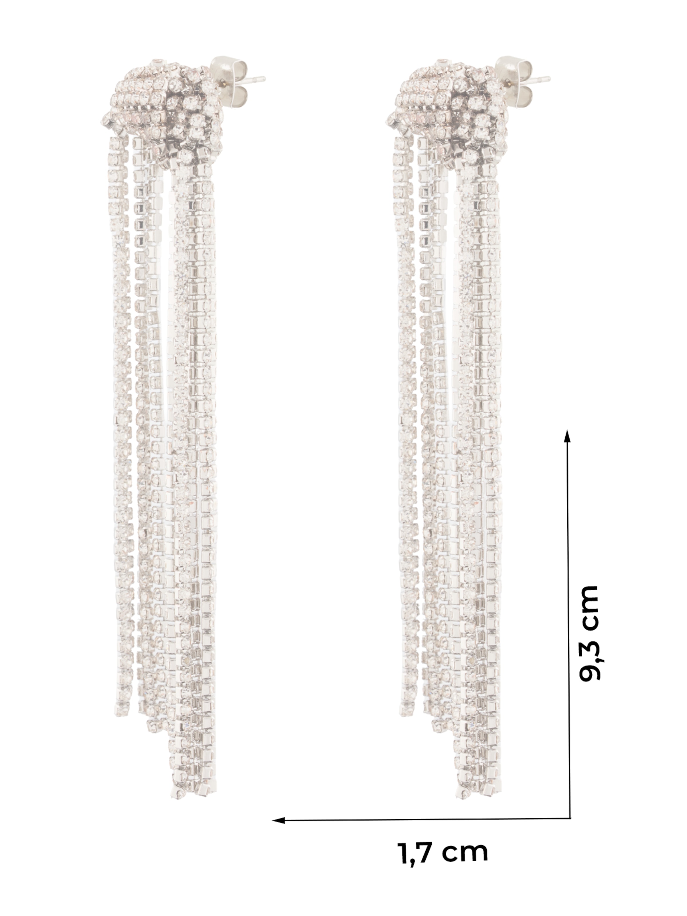 ABOUT YOU Náušnice – stříbrná