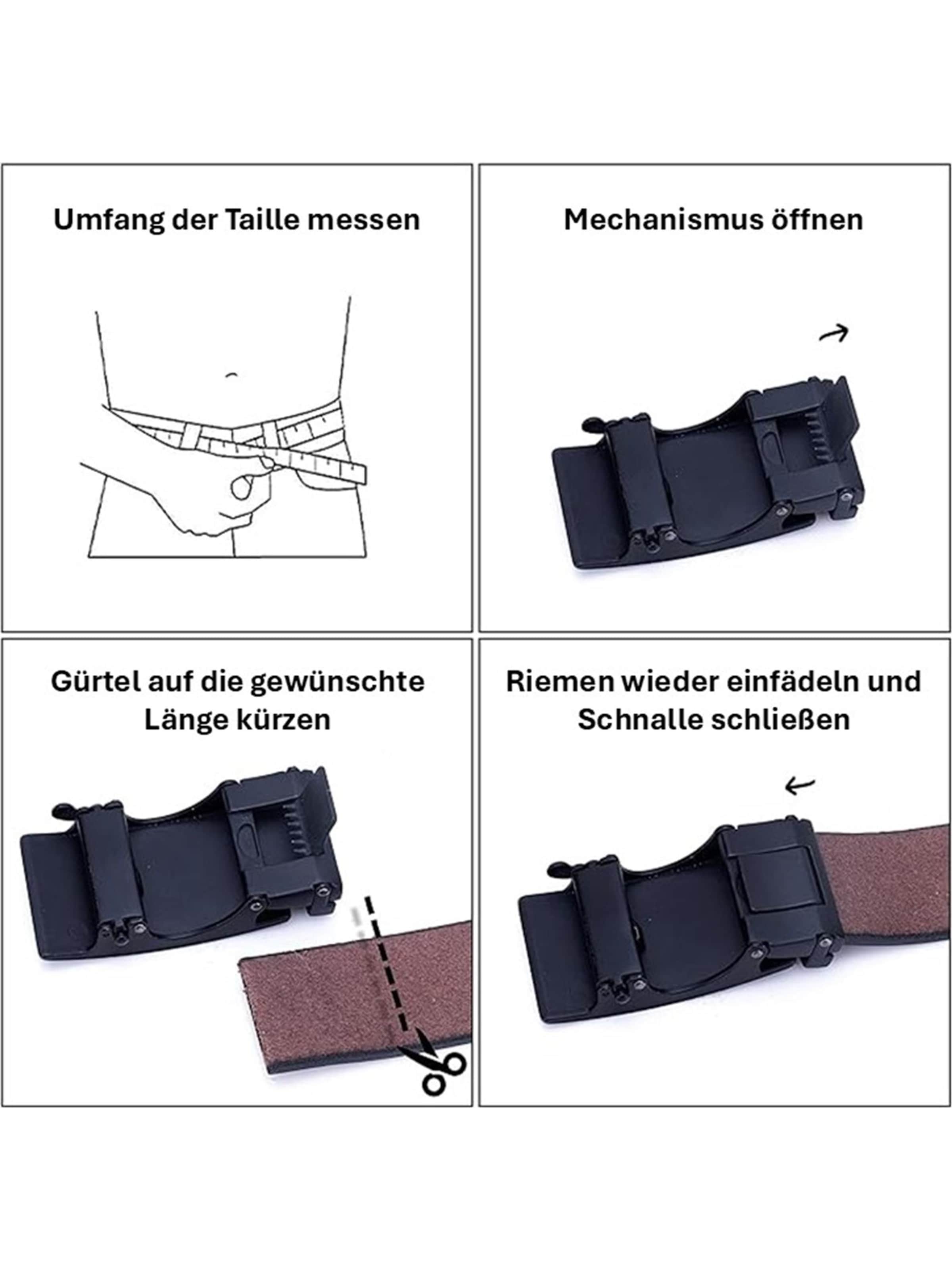 Trusador Gürtel 'Ferrara' in Schwarz