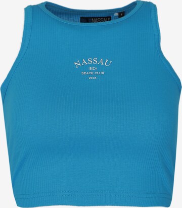 NASSAU Beach Club Top in Blue: front