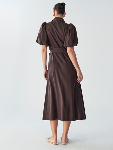 Willa Kleid 'Ariane' in Braun: Rückseite
