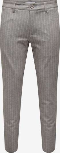 Only & Sons Pantalón chino 'MARK' en gris / blanco, Vista del producto