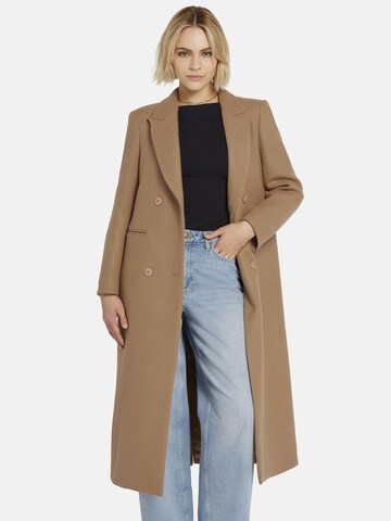 Nicowa Between-Seasons Coat 'DRIMILO' in Brown: front