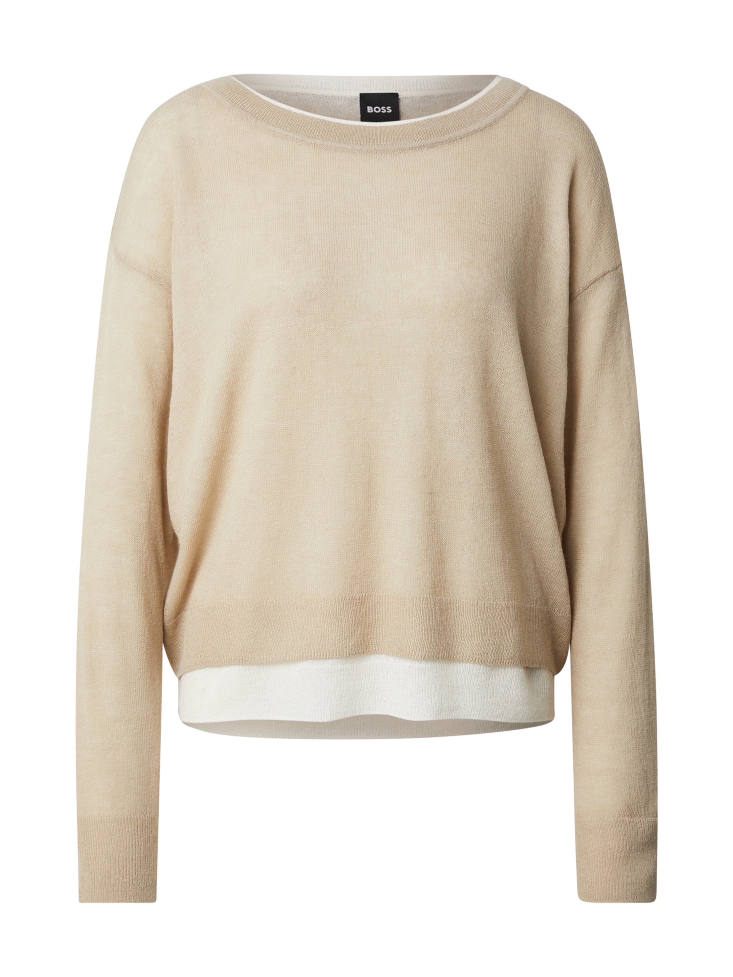BOSS Свитер 'Femok' в Бежевый: спереди