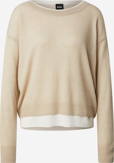 Megztinis 'Femok' iš BOSS, spalva – kupranugario / balta, Prekių apžvalga