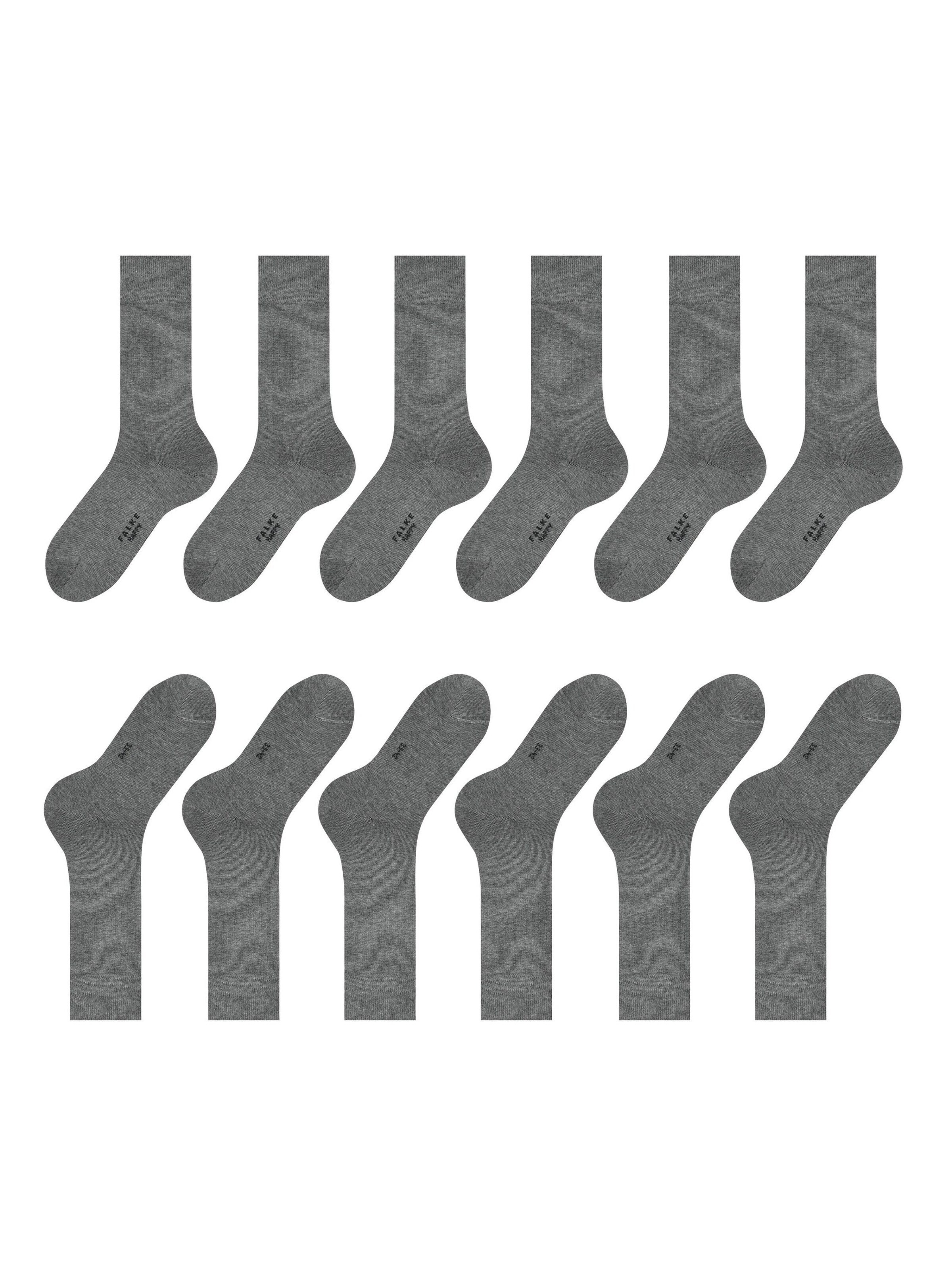 FALKE Socks 'Happy 6-Pack' in Grey