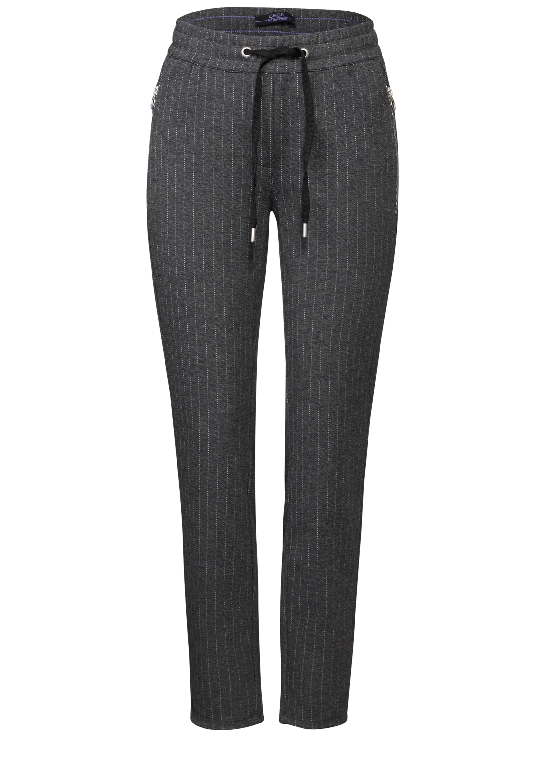 CECIL Regular Broek in Grijs: voorkant