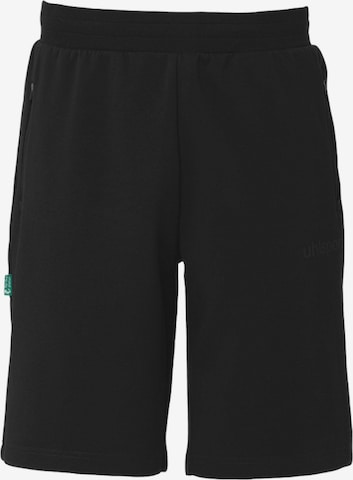 UHLSPORT Regular Sportshorts 'Swoosh' in Schwarz: Vorderseite