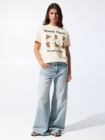 Pull&Bear Tričko – béžová