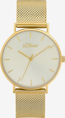 s.Oliver Analog Watch in Gold: front