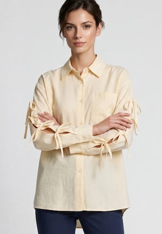 Chemisier Usha en jaune