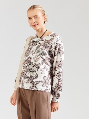Sweat-shirt monari en blanc : devant