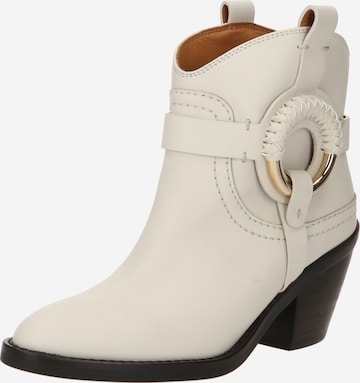 Bottines 'HANA' See by Chloé en beige : devant